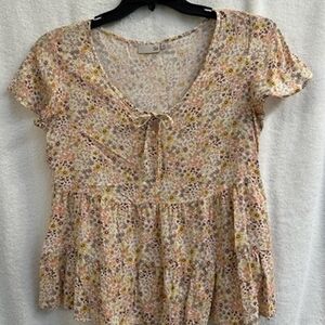 Floral Print Women's Top